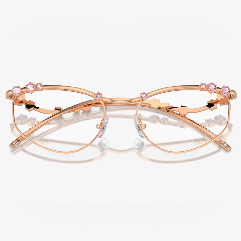 Swarovski Gold Pink Glasses Sleek Modern Design